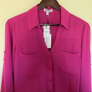 NWT EXPRESS Portofino Original Shirt Magenta